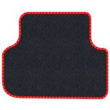 Tegin Seat Altea Xl 2006-2015 Siyah Halı Kırmızı Kenar Çapraz Çizgi Topuk 2250 gr Paspas