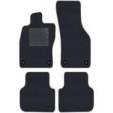 Tegin Volkswagen Polo 9n 2002-2009 Siyah Halı Siyah Kenar Baklava Topuk 2250 gr Paspas