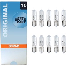 Osram 10'lu 12 V T5 1.2 W Dipsiz Gösterge Ampul