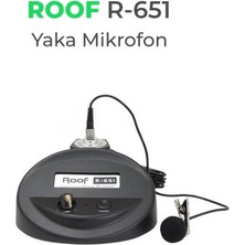 Roof R-651 Volum Kontrollü Kürsü Yaka Mikrofonu
