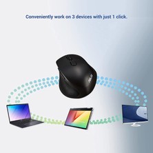 Asus MW203 Çoklu Aygıt Destekli Wi-Fi Bluetooth Sessiz Özellikli Mouse
