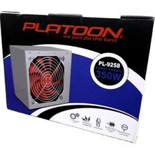 Platoon PL-9258 350W Power Supply 12CM Geniş Fan Güç Kaynağı