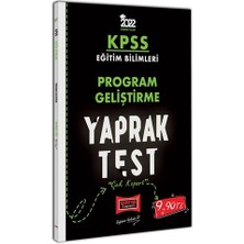 Yargı Yayınevi KPSS 2022 Eğitim Bilimleri Program Geliştirme Yaprak Test