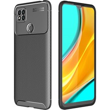 Smody Xiaomi Redmi 9c Kılıf Kamera Korumalı Negro Karbon Silikon Siyah