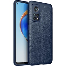 Smody Xiaomi Mi 10T Pro Kılıf Niss Derili Silikon Lacivert