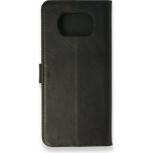 Smody Xiaomi Pocophone X3 Kılıf Mıknatıslı Kapaklı Cüzdan Deluxe Kopçalı Siyah