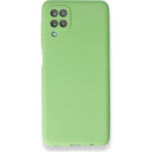 Smody Samsung Galaxy M12 Kılıf Ultra Elastik Silikon Rubber Premier Yeşil