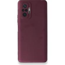 Smody Xiaomi Redmi Note 10 Pro Kılıf Ultra Elastik Silikon Rubber Premier Mürdüm