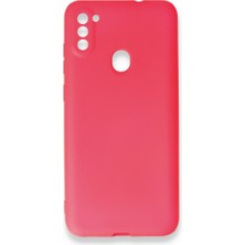 Smody Samsung Galaxy A11 Kılıf Ultra Elastik Silikon Rubber Premier Pembe