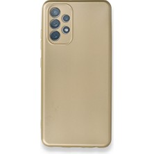 Smody Samsung Galaxy A52 Kılıf Ultra Elastik Silikon Rubber Premier Gold