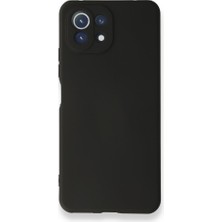 Smody Xiaomi Mi 11 Lite Kılıf Ultra Elastik Silikon Rubber Premier Siyah
