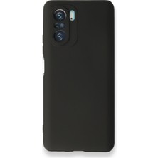 Smody Xiaomi Redmi K40 Pro Kılıf Ultra Elastik Silikon Rubber Premier Siyah