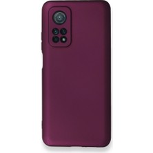 Smody Xiaomi Mi 10T Pro Kılıf Ultra Elastik Silikon Rubber Premier Mürdüm