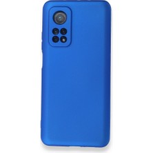 Smody Xiaomi Mi 10T Kılıf Ultra Elastik Silikon Rubber Premier Mavi