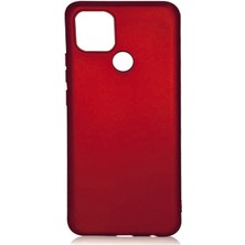 Smody Oppo A15S Kılıf Ultra Elastik Silikon Rubber Premier Kırmızı