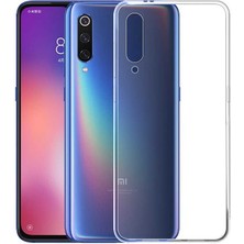 Smody Xiaomi Mi 9 Kılıf Ultra Şeffaf Elastik Kılıf Renksiz