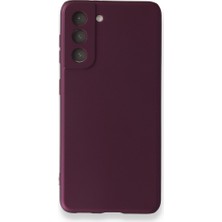 Smody Samsung Galaxy S21 Kılıf Ultra Elastik Silikon Rubber Premier Mürdüm