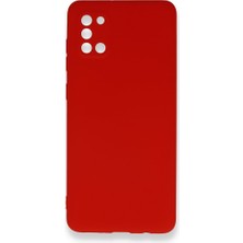 Smody Samsung Galaxy A31 Kılıf Ultra Elastik Silikon Rubber Premier Kırmızı