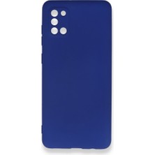 Smody Samsung Galaxy A31 Kılıf Ultra Elastik Silikon Rubber Premier Lacivert