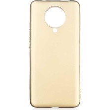 Smody Xiaomi Redmi K30 Pro Kılıf Ultra Elastik Silikon Rubber Premier Gold