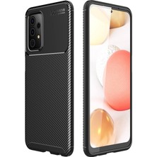 Smody Samsung Galaxy A72 Kılıf Negro Karbon Silikon Siyah