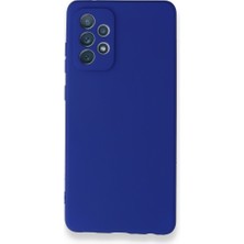Smody Samsung Galaxy A72 Kılıf Ultra Elastik Silikon Rubber Premier Lacivert