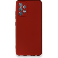 Smody Samsung Galaxy A52 Kılıf Ultra Elastik Silikon Rubber Premier Bordo