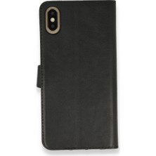 Smody iPhone x Kılıf Mıknatıslı Kapaklı Cüzdan Deluxe Kopçalı Siyah