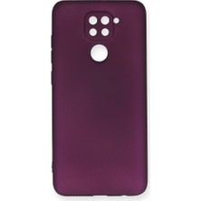 Smody Xiaomi Redmi Note 9 Kılıf Ultra Elastik Silikon Rubber Premier Mürdüm