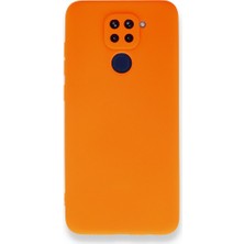 Smody Xiaomi Redmi Note 9 Kılıf Ultra Elastik Silikon Rubber Premier Turuncu