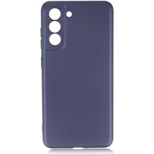 Smody Samsung Galaxy S21 Fe Kılıf Ultra Elastik Silikon Rubber Premier Lacivert