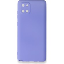 Smody Samsung Galaxy A81 Note 10 Lite Kılıf Ultra Elastik Silikon Rubber Premier Lila