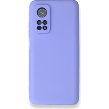 Smody Xiaomi Mi 10T Kılıf Ultra Elastik Silikon Rubber Premier Lila