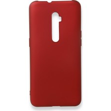 Smody Oppo Reno 2z Kılıf Ultra Elastik Silikon Rubber Premier Bordo