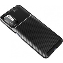 Smody Xiaomi Redmi Note 10 5g Kılıf Negro Karbon Silikon Siyah