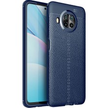 Smody Xiaomi Mi 10T Lite Kılıf Niss Derili Silikon Lacivert