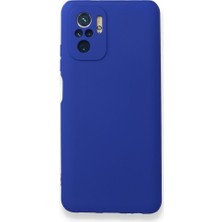 Smody Xiaomi Redmi Note 10S Kılıf Ultra Elastik Silikon Rubber Premier Lacivert
