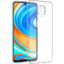 Smody Xiaomi Redmi Note 9 Pro Kılıf Kamera Korumalı Ultra Şeffaf Elastik Kılıf Renksiz