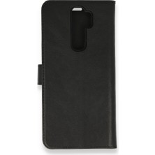 Smody Xiaomi Redmi Note 8 Pro Kılıf Mıknatıslı Kapaklı Cüzdan Deluxe Kopçalı Siyah