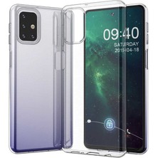 Smody Samsung Galaxy M31S Kılıf Ultra Şeffaf Elastik Kılıf Renksiz