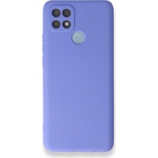 Smody Oppo A15 Kılıf Ultra Elastik Silikon Rubber Premier Lila