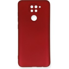 Smody Xiaomi Redmi Note 9 Kılıf Ultra Elastik Silikon Rubber Premier Bordo
