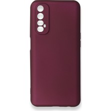 Smody Realme 7 Kılıf Ultra Elastik Silikon Rubber Premier Mürdüm