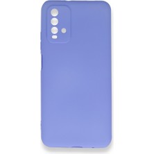 Smody Xiaomi Redmi 9t Kılıf Ultra Elastik Silikon Rubber Premier Lila