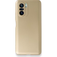 Smody Xiaomi Poco F3 Kılıf Ultra Elastik Silikon Rubber Premier Gold