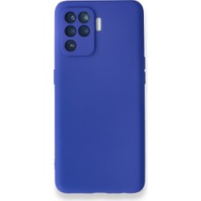 Smody Oppo Reno 5 Lite Kılıf Ultra Elastik Silikon Rubber Premier Lacivert