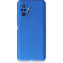 Smody Xiaomi Redmi Note 10 Pro Kılıf Ultra Elastik Silikon Rubber Premier Mavi