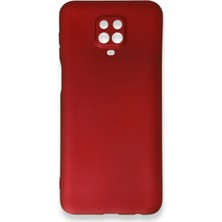 Smody Xiaomi Redmi Note 9s Kılıf Ultra Elastik Silikon Rubber Premier Bordo