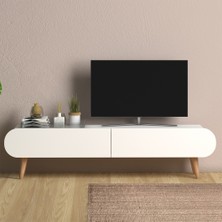 Monte Sehpa Lotus Tv Ünitesi Beyaz