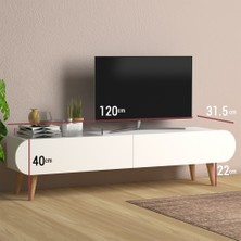 Monte Sehpa Lotus Tv Ünitesi Beyaz